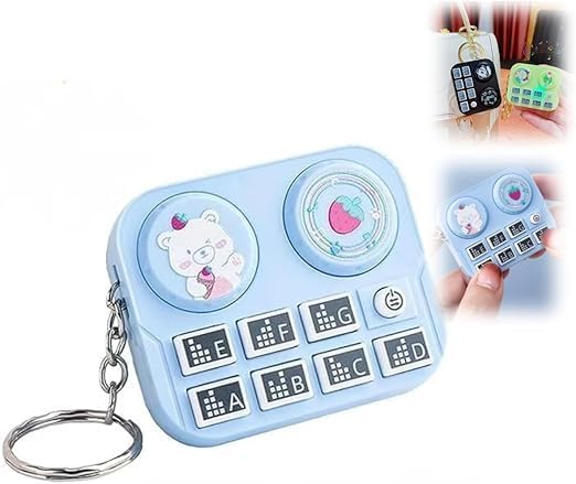 Mini Animal Dj Keychain, Musical Instrument Keychains ,Cute Cartoon Pattern Key chain Keyring {Random Color}