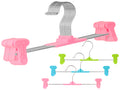Trouser Hangers, 1 pcs Skirt Hangers with Adjustment Plastic Grip Pant Hangers {Random Color}
