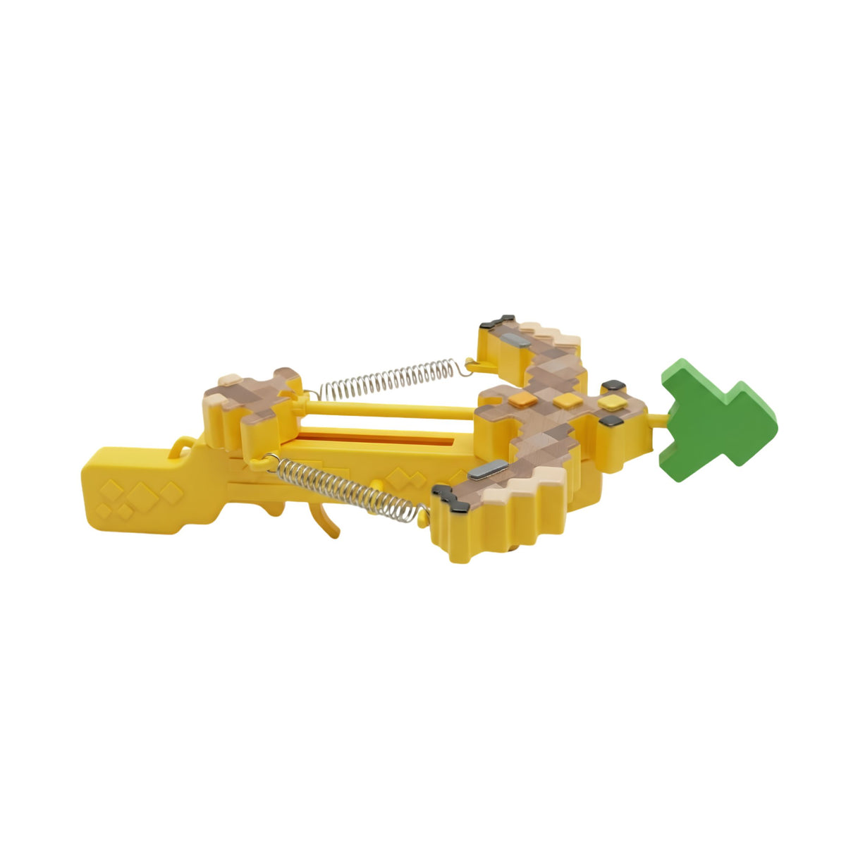 Pixel Creeper Spring Crossbow Toy Launcher for Kids | Block Style Action Toy {Random Color}