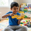 Pixel Creeper Spring Crossbow Toy Launcher for Kids | Block Style Action Toy {Random Color}