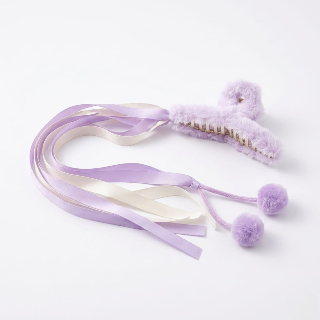 Claw for Women Fluffy Plush Hair Clips Soft Winter Clamps for Thin Thick Long Hair Super Grip Elegant Hair Clips Gifts For Girls {Multicolor}