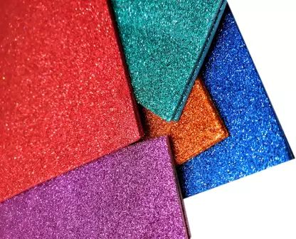 ( 1 Pkt-10 Sheets) Glitter Eva Foam A4 Sticky Sheet