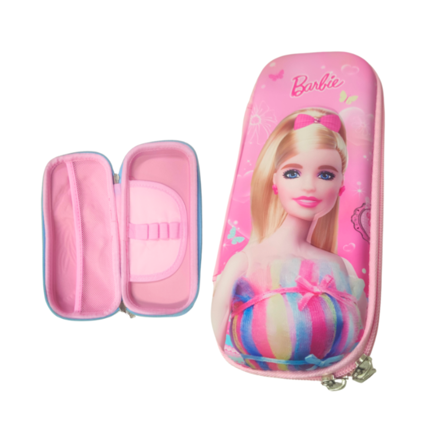Barbie Doll Pen & Pencil Case Hardtop Pencil Case for Kids, Pencil Pouch for Kids Art EVA Pencil Box {Random Design}