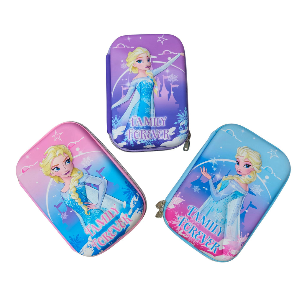 3D Frozen Elsa Sofia Barbie Disney Princess pencil case for Kids