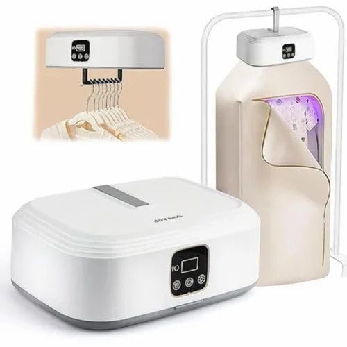 Portable Electric Clothes Dryer Machine with Timer, Fast Drying Mini Cloth for Travel, Home & Hostel Use, Foldable Garment with Hook