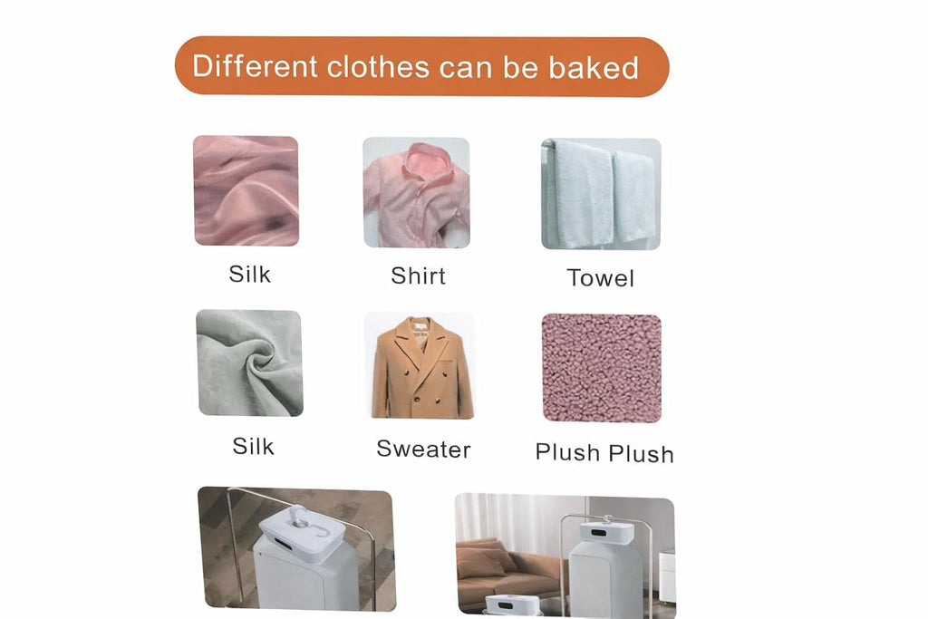 Portable Electric Clothes Dryer Machine with Timer, Fast Drying Mini Cloth for Travel, Home & Hostel Use, Foldable Garment with Hook