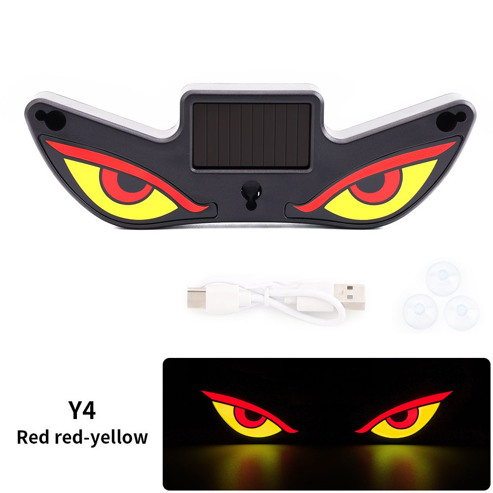 Wireless Triangle Window Light Energy Efficient Solar Devil Eye Light for Night Driving, Y3 Solar Devil Eye