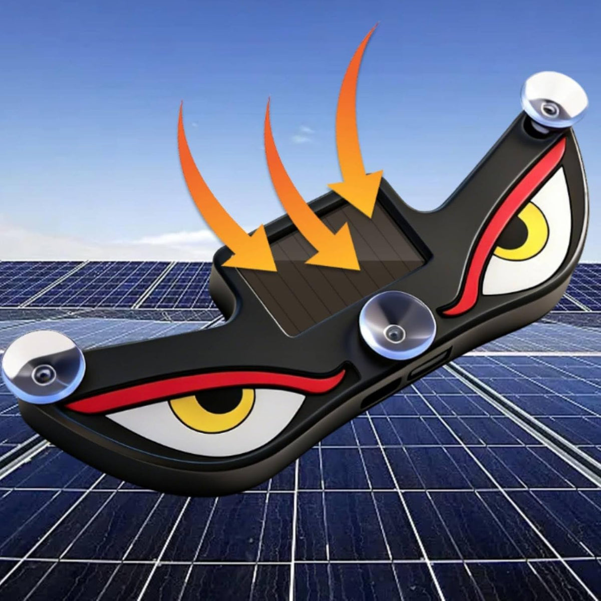Wireless Triangle Window Light Energy Efficient Solar Devil Eye Light for Night Driving, Y3 Solar Devil Eye