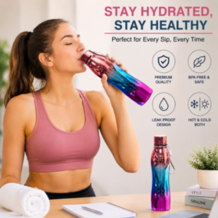 Rainbow Steeliness Steel Bottle 1000 ML