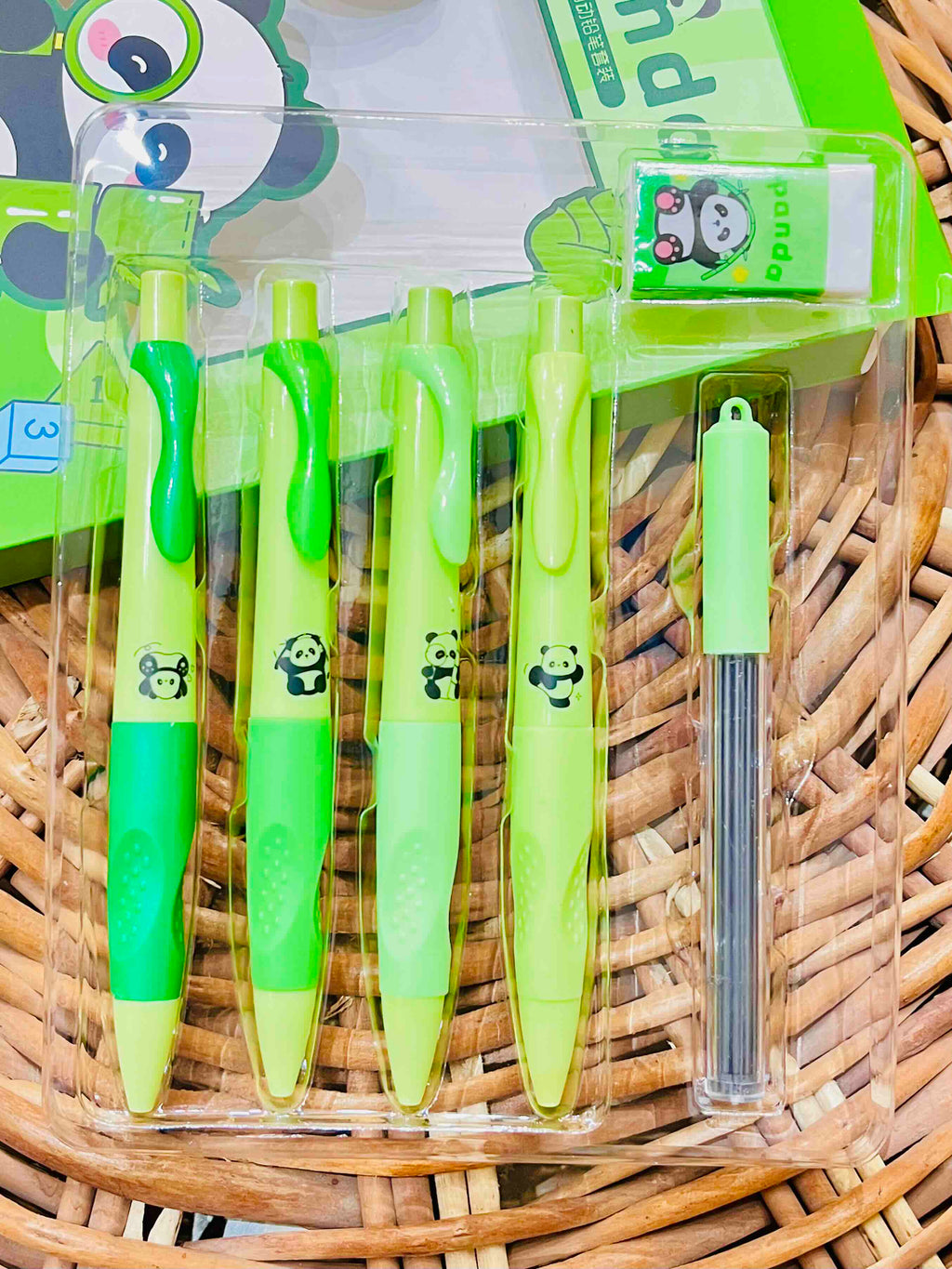 Cute Panda Cartoon Pencil Set of 5