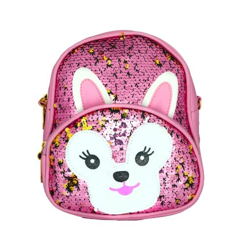 Girls Bling Sequin Mini Backpack || 3-6 Years Old Sequin Backpacks for Girls Glitter Daypack Small Bag Backpack Crossbody Shoulder Bag for Kids girls {Multicolor} Size=20*17*8 Cm