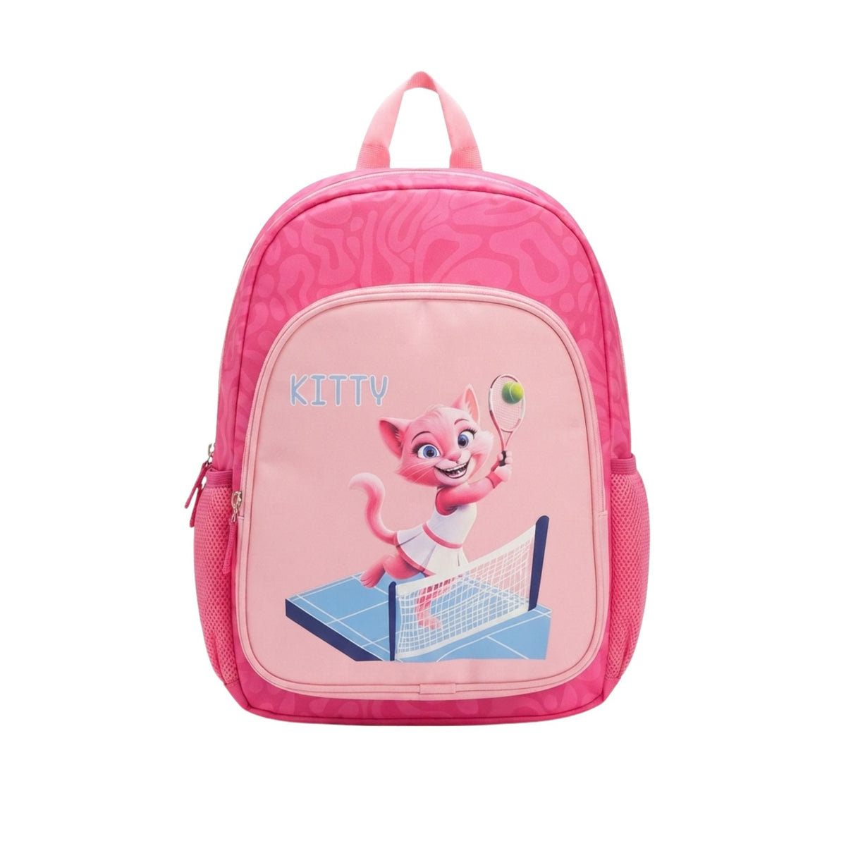 Kids School Bag Backpack with Cartoon Print | 3 Compartments School Bag for Boys & Girls Size=44*26*15Cm {Random Design}