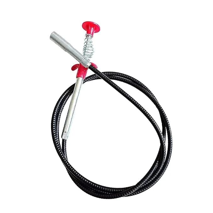 Pipe Dredging Tools Drain Snake Drain Cleaner Sticks Clog Remover Cleaning Tools Household for Kitchen Sink Flexible Four Claws Spring Curve Trash Grabber Picker Hair Catcher (160 Cm)