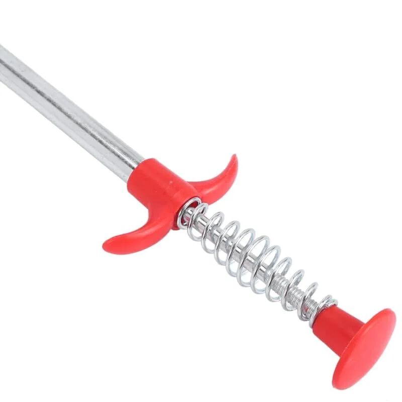 Pipe Dredging Tools Drain Snake Drain Cleaner Sticks Clog Remover Cleaning Tools Household for Kitchen Sink Flexible Four Claws Spring Curve Trash Grabber Picker Hair Catcher (160 Cm)