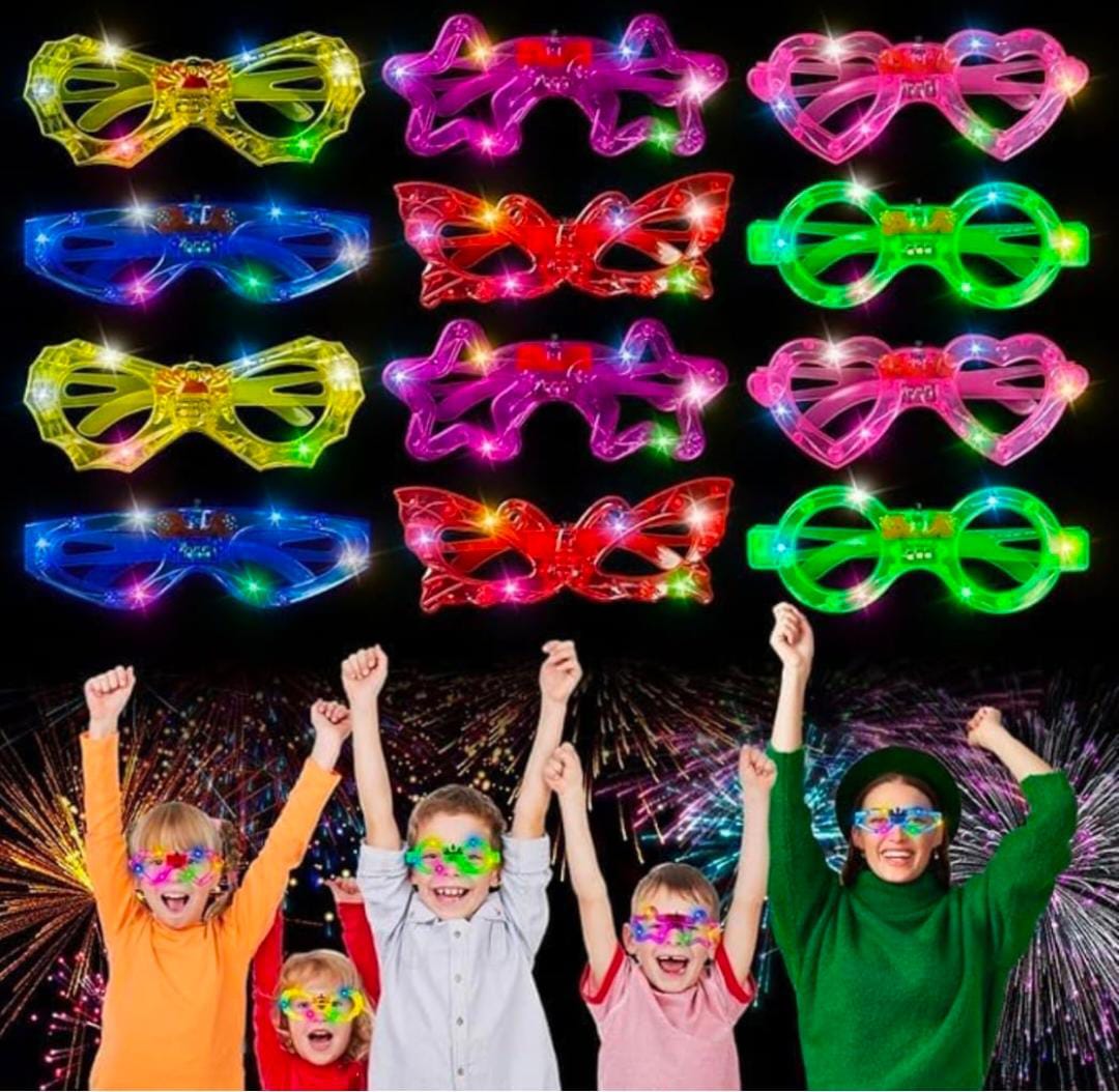 Flashing LED Light Up Goggles Glasses Toy Party Blinking LED Light Glasses Party Sunglasses