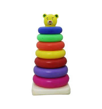 Teddy Ring Toy, 7 Rings