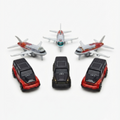 Metal Pull Back Cars & Airplanes Toy Set | 6 Pieces (3 Cars + 3 Airplanes) | Friction Powered Mini Vehicles | Kids Gift for Boys & Girls