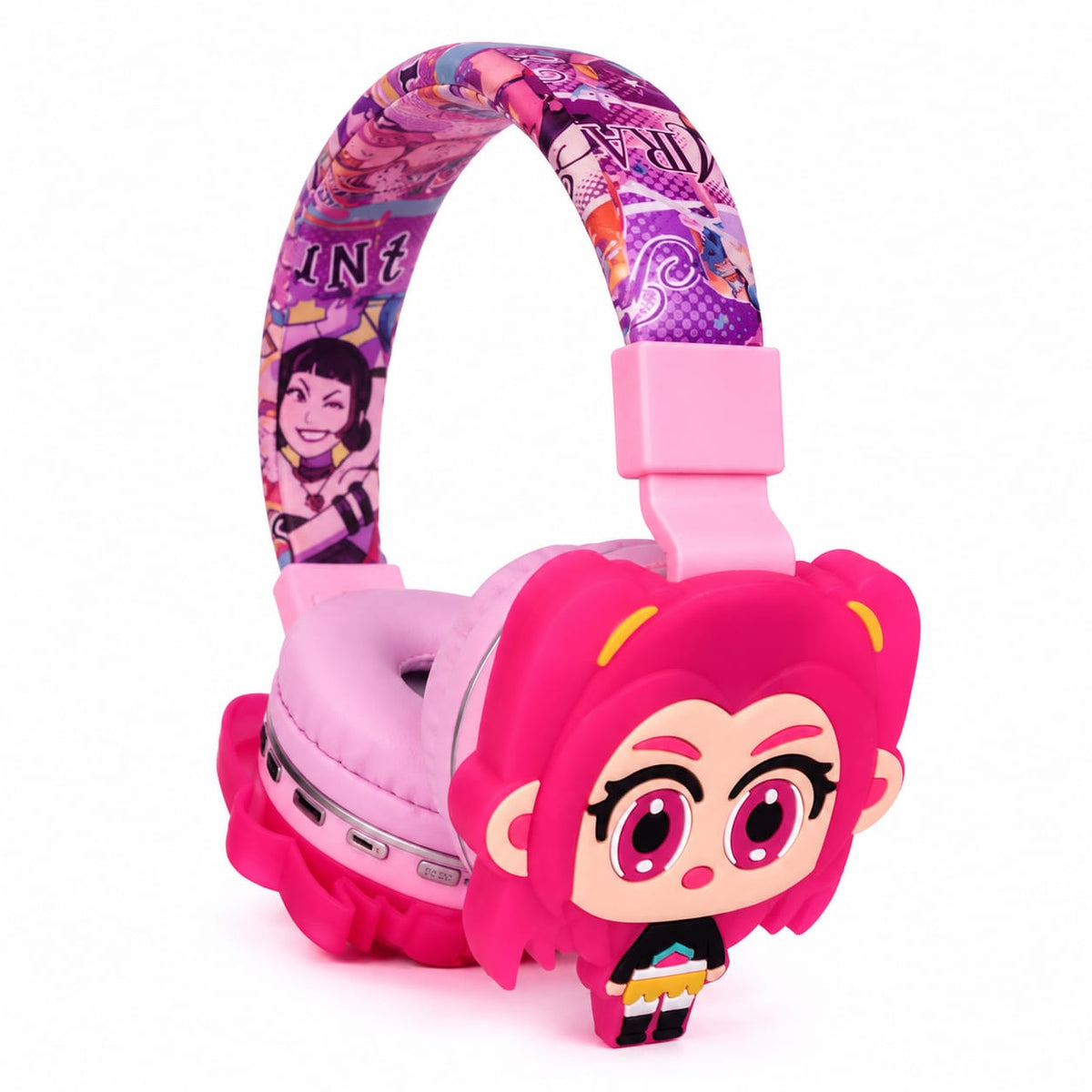 K-Pop Rumi Mira Zoey Wireless Cartoon Headset Cute Anime Earphone HiFi Sound Stereo Headphone for Children Kids Birthday Gift