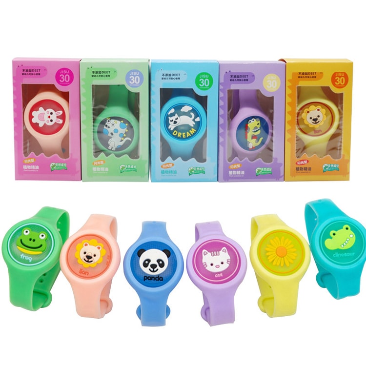 Mosquito Repellent Watch for Kids – Reusable Wristband with Cute Cartoon Designs {Random Design}