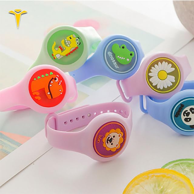 Mosquito Repellent Watch for Kids – Reusable Wristband with Cute Cartoon Designs {Random Design}