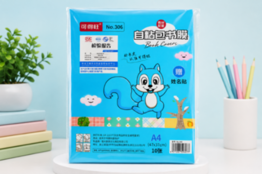 10 Pcs Transparent Paper Sticker Book Covers. Waterproof transparent book cover