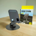 360° Desktop Mobile Holder | Foldable Adjustable Phone Stand | Anti-Skid Base | Alloy Metal Body