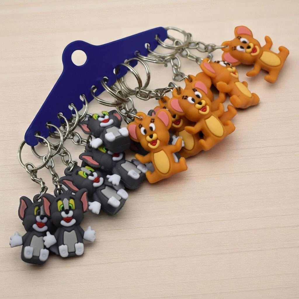 {12 Pcs} Tom and Jerry keychains for Birthday return Gift