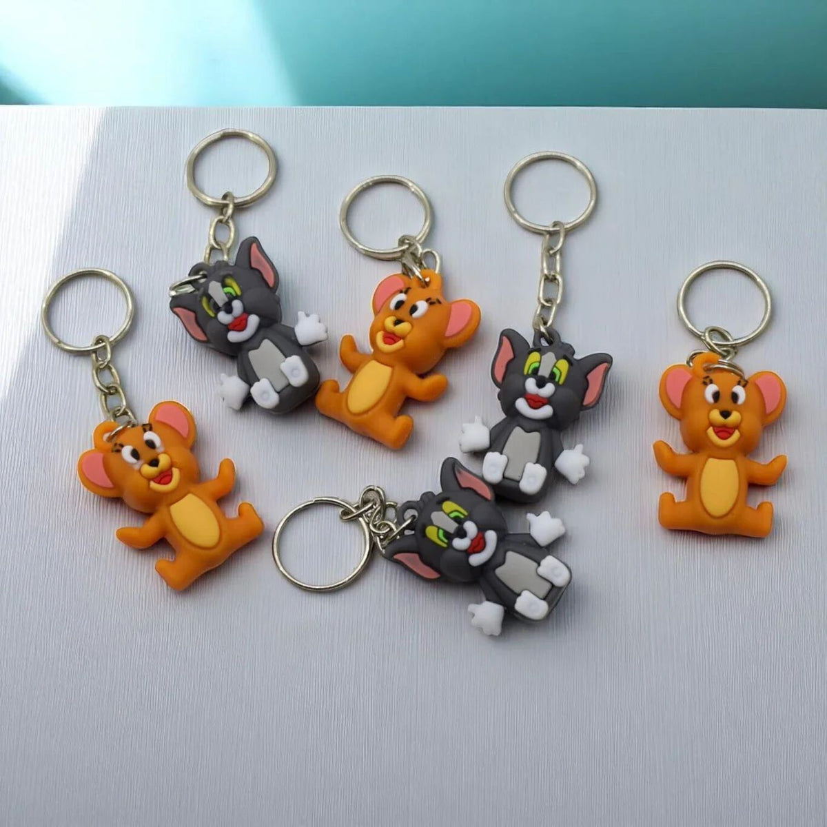 {12 Pcs} Tom and Jerry keychains for Birthday return Gift