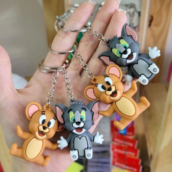 {12 Pcs} Tom and Jerry keychains for Birthday return Gift