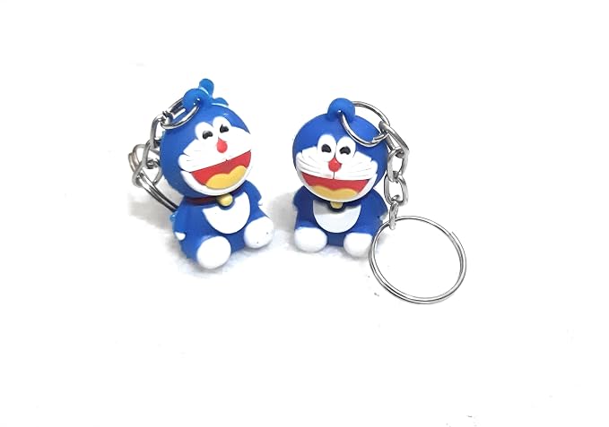 {Pack of 12 } Doramon Cartoon Key Chain Set For Kids Boys Girls Keychain Birthday Return Gifts