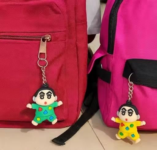 {Pack of 12} Shinchan Nightsuit Keychains | Cute Cartoon Character Keychain for Boys & Girls