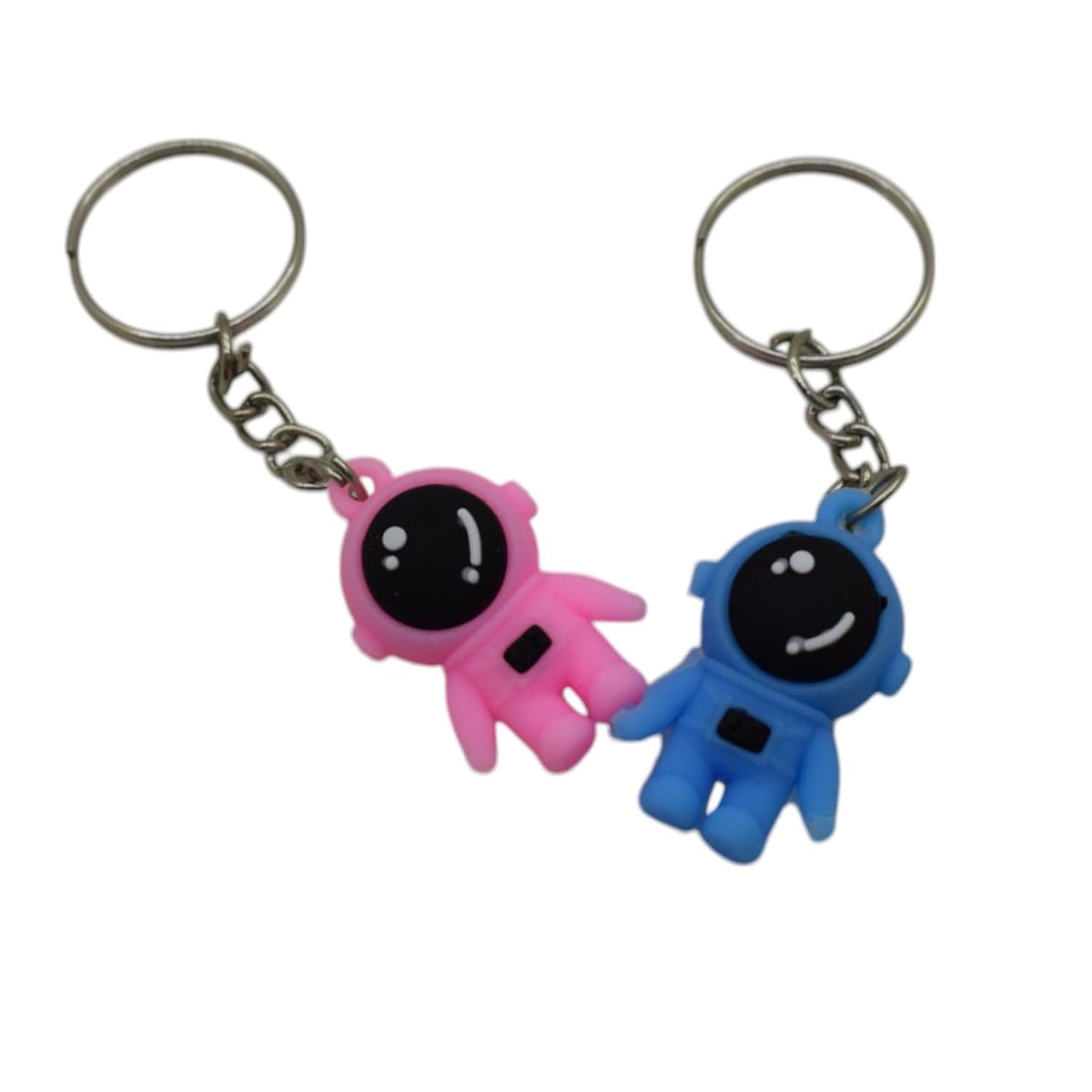 Pack of 12 Space Astronaut Key chains. Space Keychain. Length of each keychain approx. 5.5x3 cms. Best Birthday Return Gifts option Best for Gifting Purpose on Navratras, Birthday Gifts, Party Gifts etc