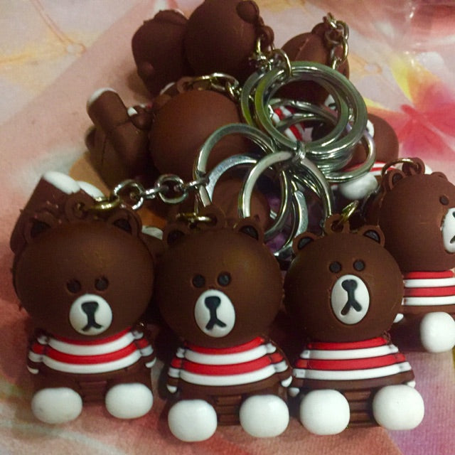{Pack of 12} Cute Teddy Bear Keychain Set for Kids
