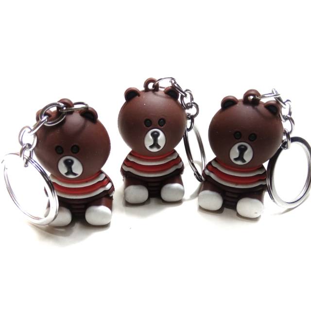 {Pack of 12} Cute Teddy Bear Keychain Set for Kids