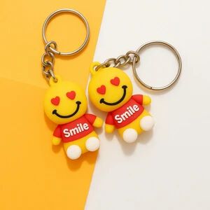 {Pack of 12} Smiley Face Keychains For car, Motorbike, Gift & merchandise keyrings