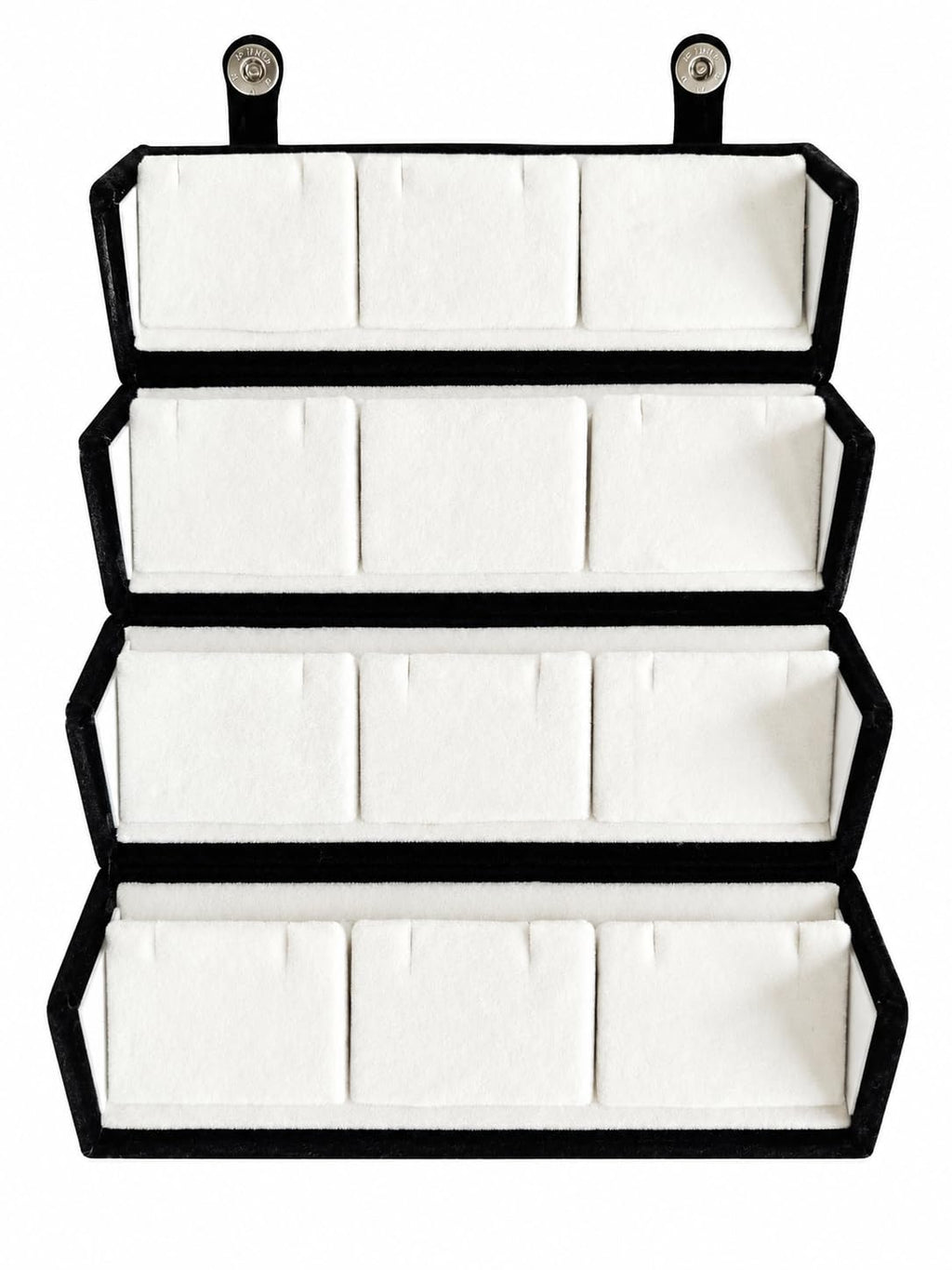 12 Pair Earring Organizer Box | Jewelry Storage Folder for Earrings, Studs & Small Jewelry | Foldable Travel Jewelry Case