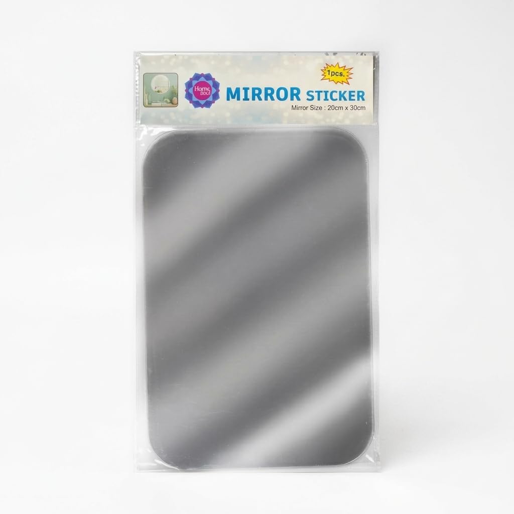 Self-Adhesive Decorative Mirror 30cm Wall Stickers | Bathroom, Wardrobe, Home Decor