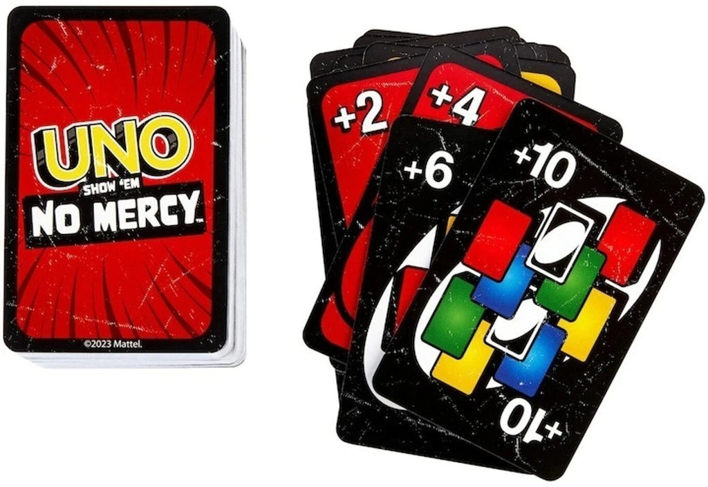 Mattel Games UNO Show ‘em No Mercy Card Game for Kids, Adults & Family Parties and Travel