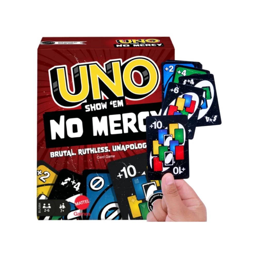 Mattel Games UNO Show ‘em No Mercy Card Game for Kids, Adults & Family Parties and Travel