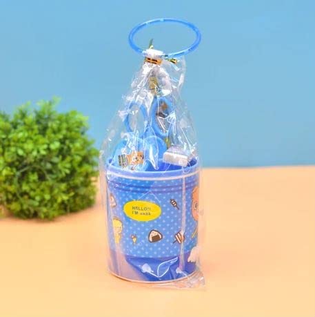 Fancy Pen Holder Gift Set with Stationary Kit/Return Gifts for Kids Birthday Party {Random color}