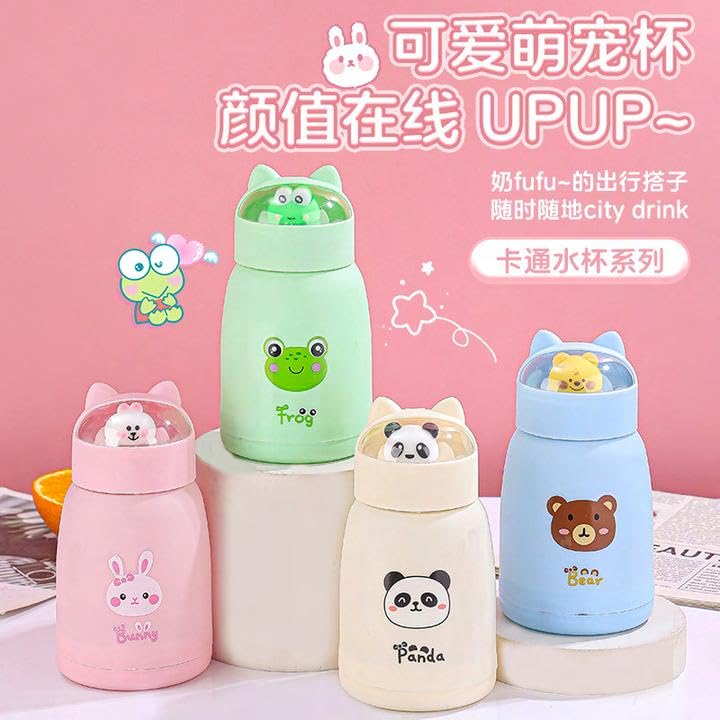 500ml Reusable Glass Water Bottle | Double Wall Leakproof | Hot & Cold Drinks | Travel & Office Use |(Multicolor)