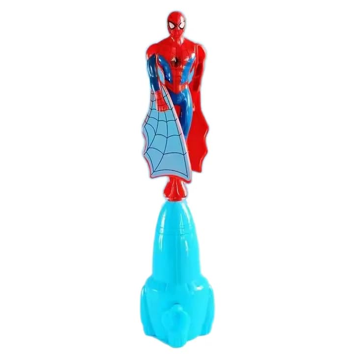 Kids Action Hero Web Shooter Toy, Standing Launcher Rocket Flying Superhero Toy for Boys