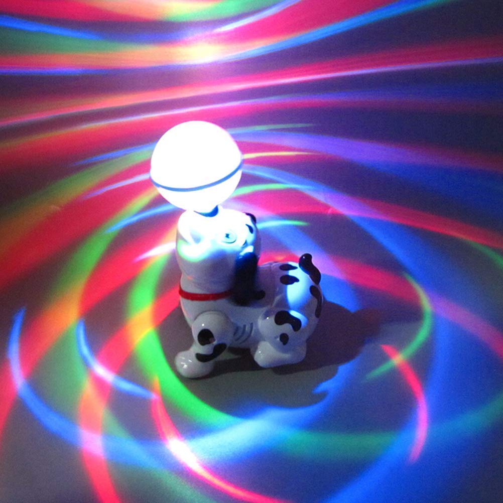 Dancing Dog Toy with Music and 3D Flashing LED Light Ball, for Boys and Girls, Ages 3+