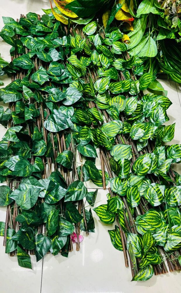 (24 sticks)  Plastic 21 mm Artificial Green Wall Panel