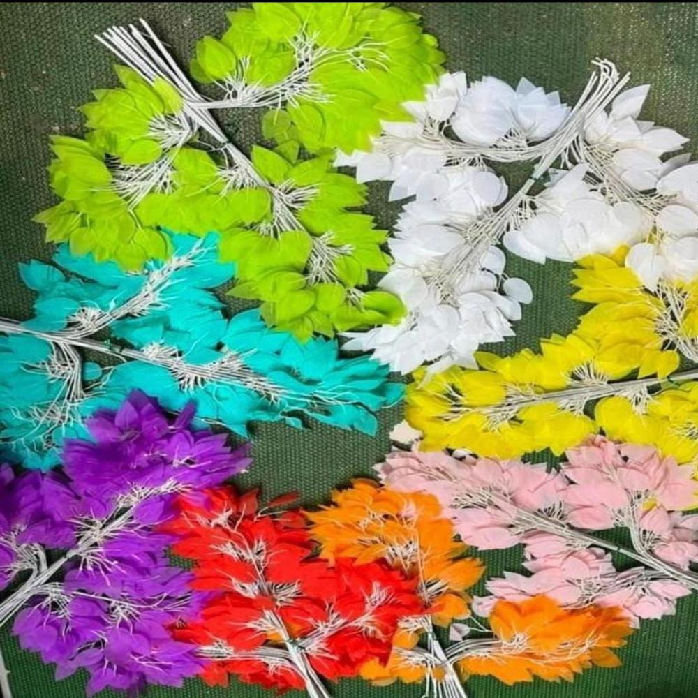 (pack of 12)Artificial Ficus Leaves ficus Plant Leaves, Plants for Pot/vase, Home/Office Decor, Gift, Craft, Hanging Artificial Flowers
