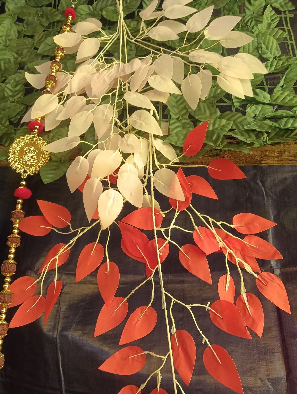 (pack of 12)Artificial Ficus Leaves ficus Plant Leaves, Plants for Pot/vase, Home/Office Decor, Gift, Craft, Hanging Artificial Flowers