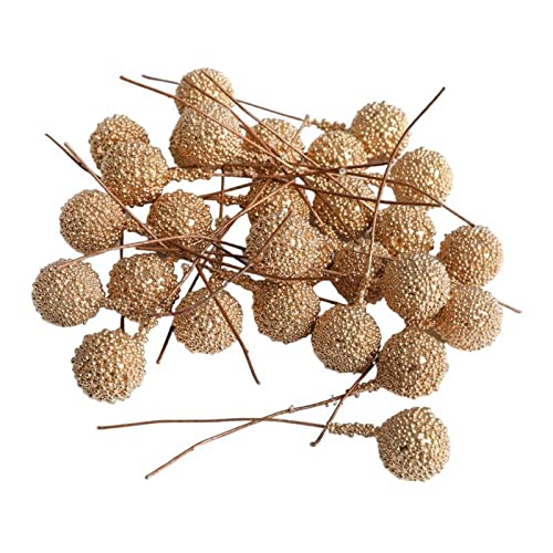 (50 pcs) Artificial Berries PP Fruit Stamens DIY Decor Supplies Golden| Home & Garden|Wedding Supplies|Flowers, Petals & Garlands