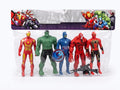(5 PCS) Superhero Action Figure Toy Set with Shield & Gun