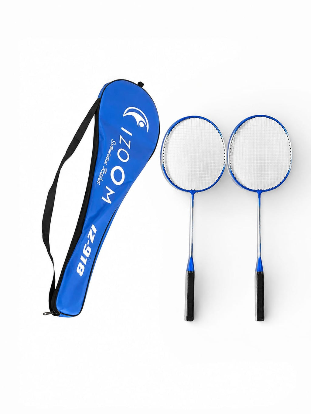 2 pcs Badminton Racquet with Full Racket Cover, Strung Shuttle Bat for Practice Multicolor Strung Badminton Racquet