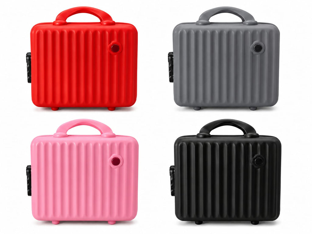 MINI Travel Storage Organizer Case with LOCK, Passward , Handle Mini Makeup vanity (Multicolour)